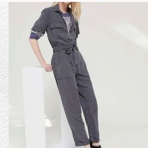 BDG Utility Jumpsuit - Short Sleeve Zip Up